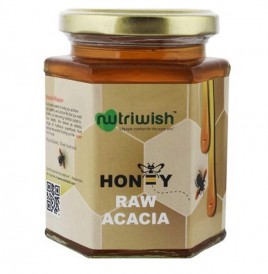 Nutriwish Honey Raw Acacia   Glass Jar  350 grams